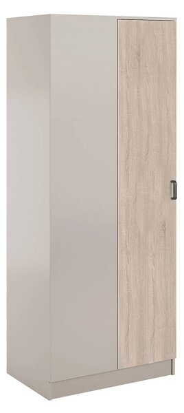 Narożna szafa uchylna w kolorze kaszmir + dąb sonoma B5-K05