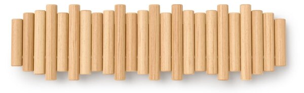 Wieszak ścienny z litego drewna sosnowego w naturalnym kolorze 61 cm Picket – Umbra
