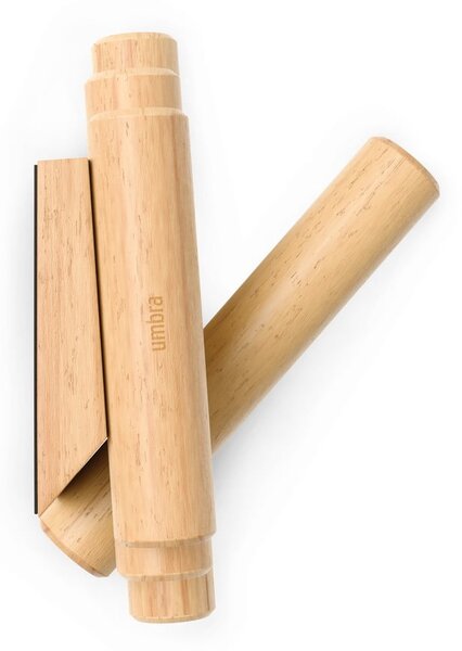 Wieszak ścienny z litego drewna sosnowego w naturalnym kolorze 61 cm Picket – Umbra