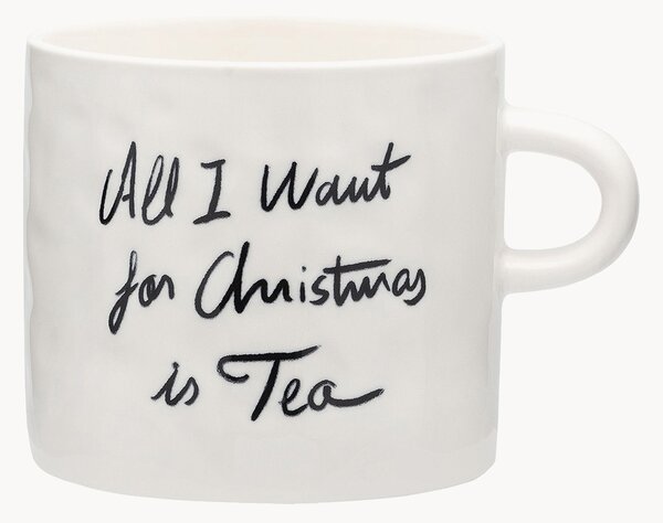 Ręcznie wykonany kubek świąteczny XL All I Want Is Tea