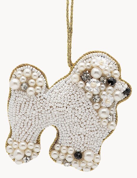 Ręcznie wykonana ozdoba choinkowa Poodle