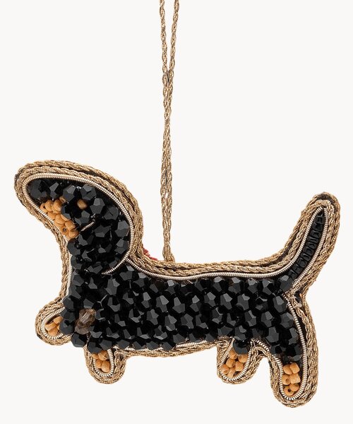 Ręcznie wykonana ozdoba choinkowa Dachshund