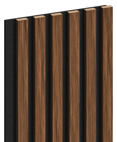 Mexen Lam-F lamele ścienne akustyczne 275 x 30 cm, filc 8 mm, fornir techniczny, Mahoń Rubinowy - S105-275307-3015-013