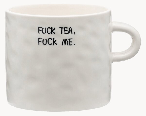 Ręcznie wykonany kubek świąteczny XL Fuck Tea