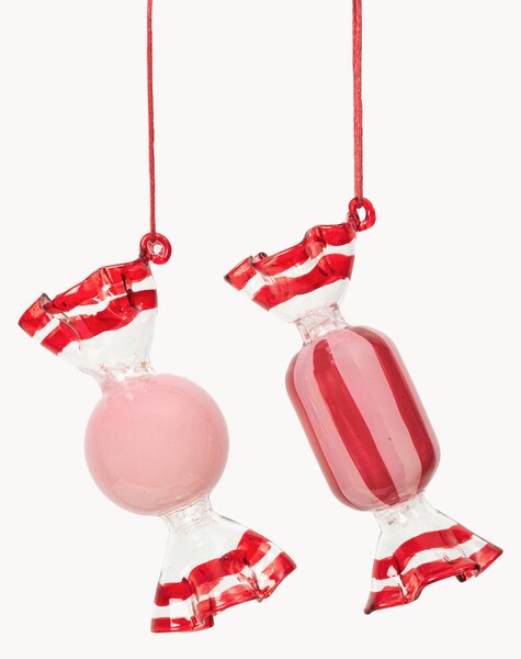 Komplet ozdób choinkowych Candy, 2 elem