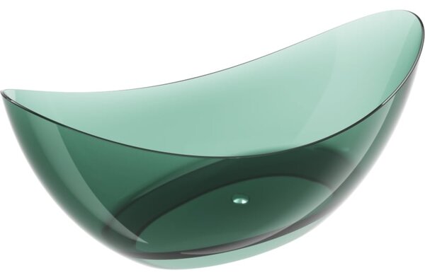 Mexen Vea teal wanna wolnostojąca transparentna 180 x 80 cm, korek chrom - 58091808011