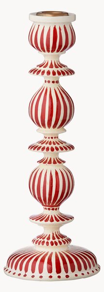 Ręcznie malowany świecznik świąteczny Stripes
