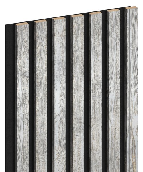 Mexen Lam-F lamele ścienne akustyczne 275 x 31,5 cm, filc 6 mm, Dąb Bielony - S105-275317-2812-064