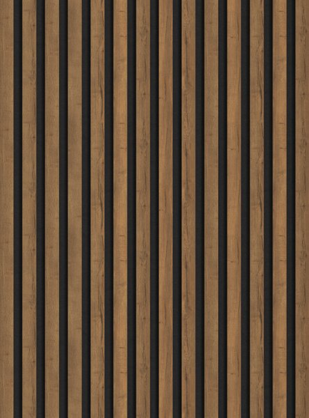 Mexen Lam-F lamele ścienne akustyczne 275 x 31,5 cm, filc 6 mm, Dąb Mocca - S105-275317-2812-074