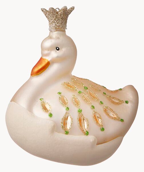 Ręcznie wykonana ozdoba choinkowa Swan