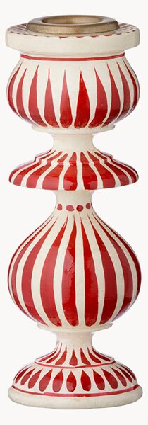 Ręcznie malowany świecznik świąteczny Stripes