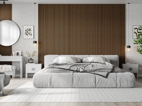 Mexen Lam-F lamele ścienne akustyczne 275 x 31,5 cm, filc 6 mm, Dąb Mocca - S105-275317-2812-074