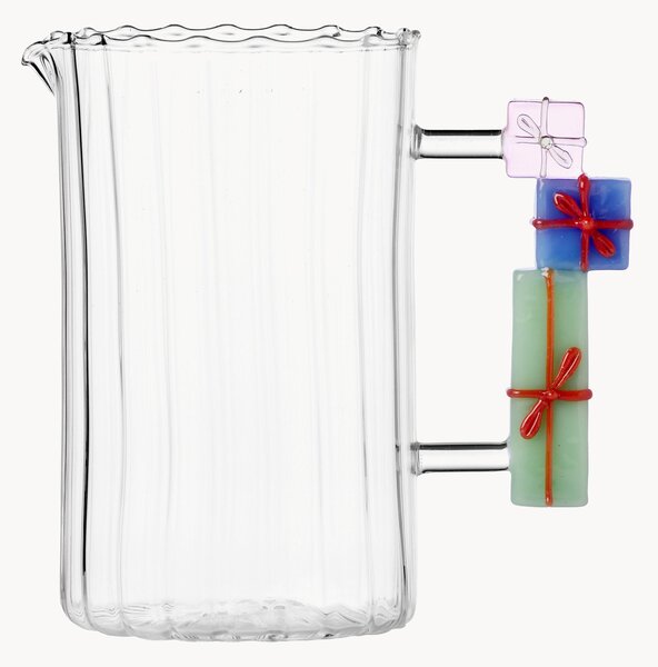 Ręcznie wykonany dzbanek ze szkła borokrzemowego Christmas Tales, 1,5 l