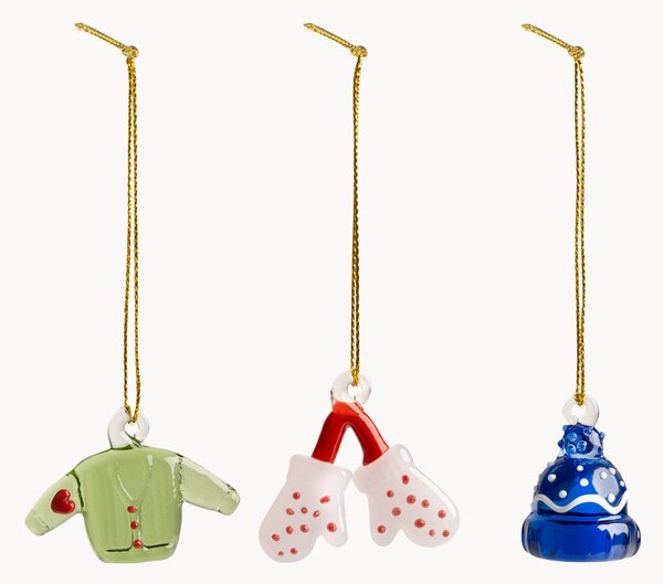Komplet bombek ze szkła borokrzemowego Merry, 3 elem