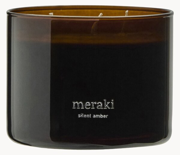Świeca zapachowa z trzema knotami Silent Amber (tytoń)