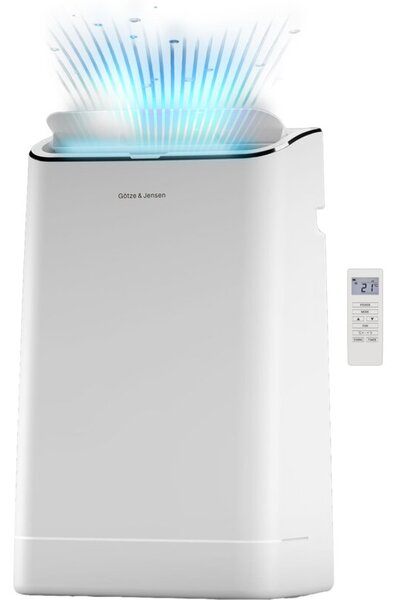Klimatyzator przenośny GÖTZE & JENSEN AC12001 Osuszanie Wentylator Timer Biały
