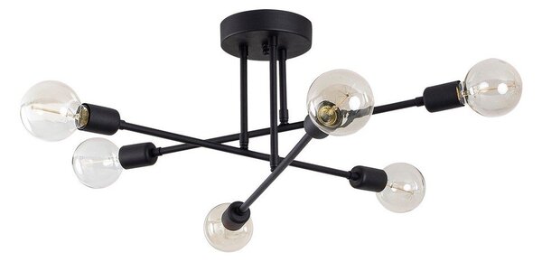 Czarna lampa sufitowa 64x64 cm Flower – Opviq lights