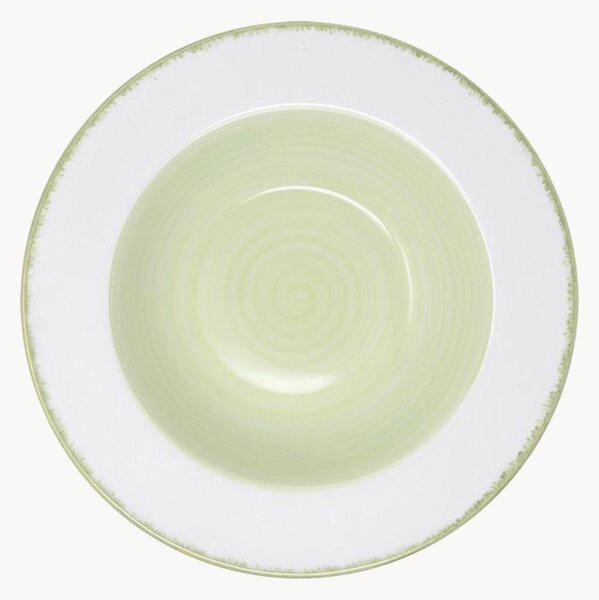 Komplet ręcznie malowanych talerzy głębokich z porcelany Dew, 6 szt