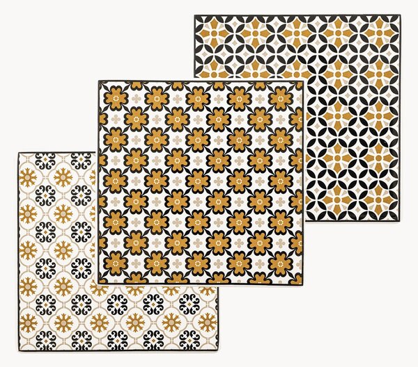Komplet podstawek z porcelany kostnej Beeswax, 6 elem