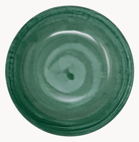 Komplet talerzy głębokich z porcelany Tangeri Green, 6 elem
