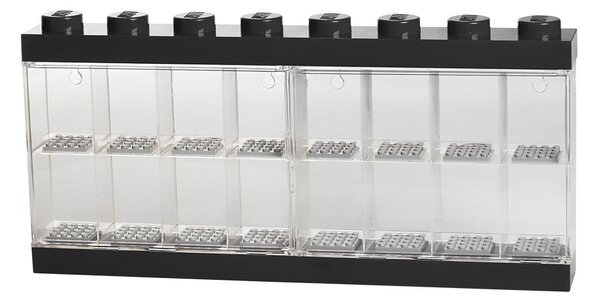 Czarna witryna kolekcjonerska na 16 figurek LEGO®
