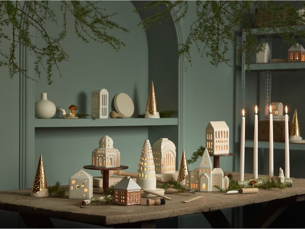 Ceramiczny świecznik na świeczkę typu tealight Gingerbread Lighthouse – Kähler Design