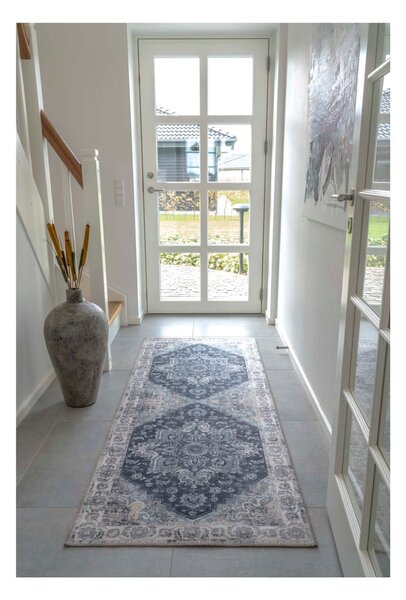 Niebieski chodnik 200x80 cm Havana – House Nordic