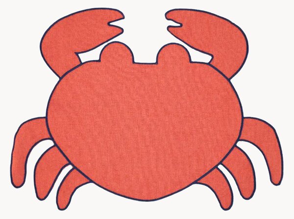 Podkładka z haftem Krab Crab