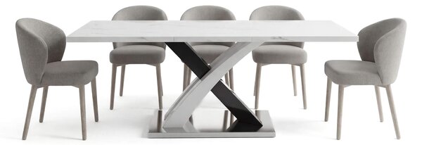 MebleMWM Stół "X" rozkładany 160/200/240 wysoki połysk