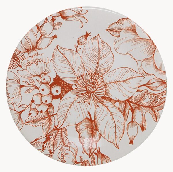 Komplet talerzy śniadaniowych z ceramiki Jacquard, 6 elem