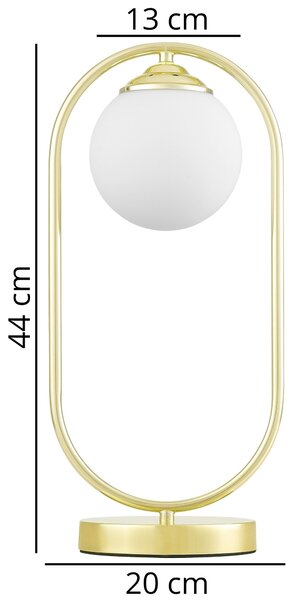 NOWOCZESNA LAMPA BIURKOWA KLASYCZNE ZŁOTO VERO W1