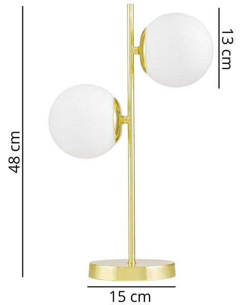 NOWOCZESNA LAMPA BIURKOWA KLASYCZNE ZŁOTO TESO W2