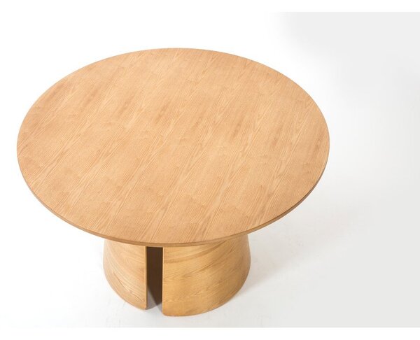 Naturalny okrągły stół w dekorze dębu ø 137 cm Cep – Teulat