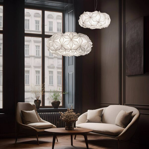 Slamp Lampa wisząca C'EST LA VIE, możliwość ściemniania, biały / opal, salon / jadalnia, tworzywo sztuczne, design