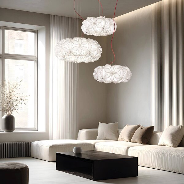 Slamp Lampa wisząca C'EST LA VIE, możliwość ściemniania, biały / opal, salon / jadalnia, tworzywo sztuczne, design