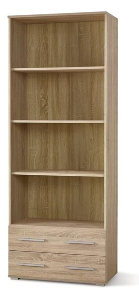 Regał na książki z półkami i szufladami | Umeblowana.com