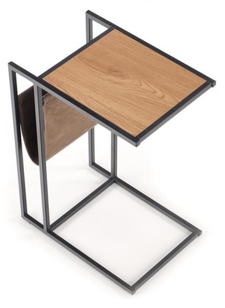 Stolik na laptopa z kieszenią, gazetnikiem | Umeblowana.com