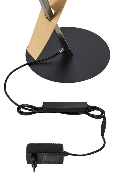 Lampa stojąca LED Marija Lucande, możliwość ściemniania, czarny, salon / jadalnia, metal, nowoczesny