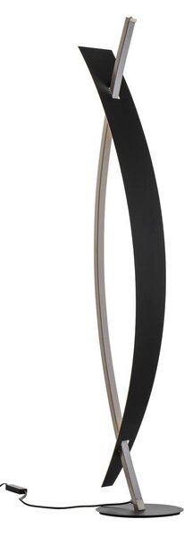 Lampa stojąca LED Marija Lucande, możliwość ściemniania, czarny, salon / jadalnia, metal, nowoczesny