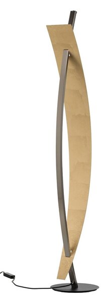 Lampa stojąca LED Marija Lucande, możliwość ściemniania, czarny, salon / jadalnia, metal, nowoczesny