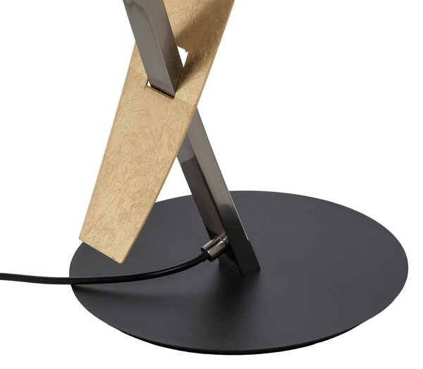 Lampa stojąca LED Marija Lucande, możliwość ściemniania, czarny, salon / jadalnia, metal, nowoczesny