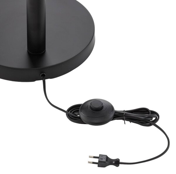 Lampa stojąca Jewa Lindby, czarny, salon / jadalnia, metal, nowoczesny