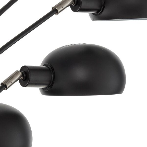 Lampa stojąca Jewa Lindby, czarny, salon / jadalnia, metal, nowoczesny