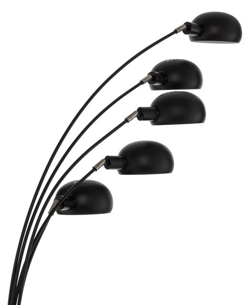 Lampa stojąca Jewa Lindby, czarny, salon / jadalnia, metal, nowoczesny