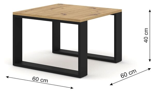 Kwadratowe stoliki kawowe 60x60 cm | Umeblowana.com