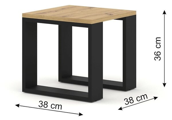 Kwadratowe stoliki kawowe 60x60 cm | Umeblowana.com