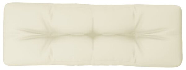 Poduszka na paletę, kremowa, 120x40x12 cm, tkanina