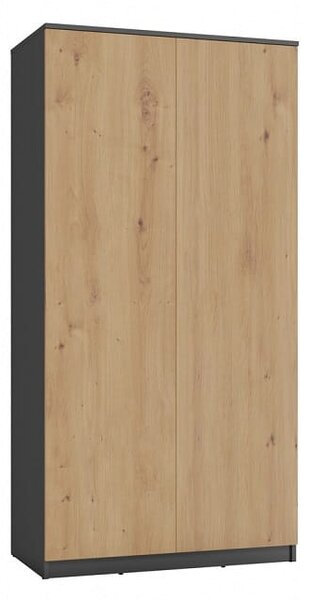 Szafa z półkami i wieszakiem na ubrania artisan/antracyt | Umeblowana.com
