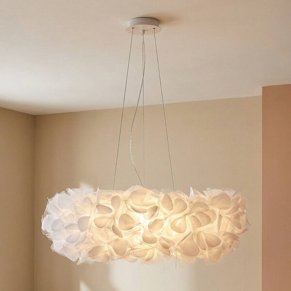 Slamp Lampa wisząca designerska Clizia Mama Non Mama, możliwość ściemniania, biały / opal, salon / jadalnia, tworzywo sztuczne, design
