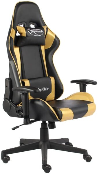 Czarno-złoty fotel gamingowy Z8-F68